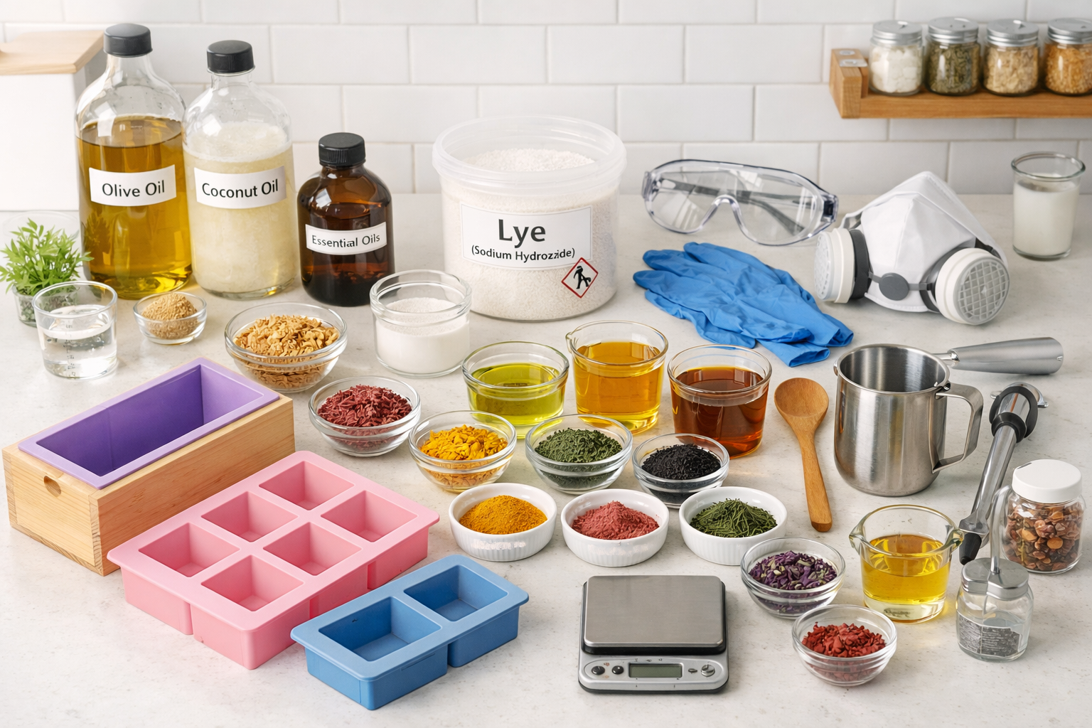Sabun yapımı malzemeleri