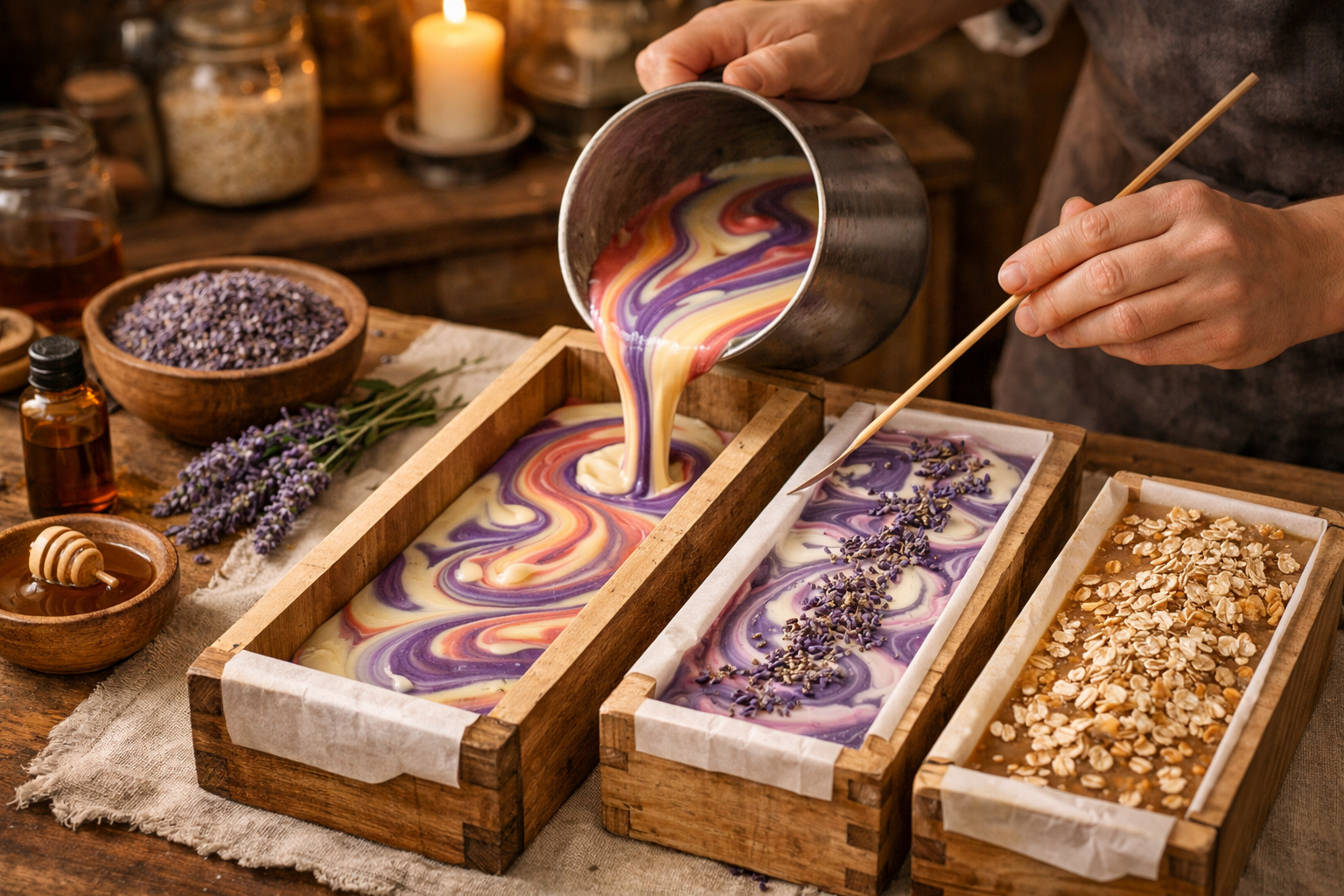 Sabun yapımı süreci